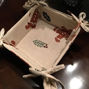 Christmas fabric basket